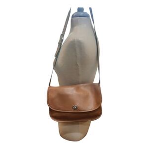 Vintage Crossbody Coach Purse 100% Leather Handbag Tan